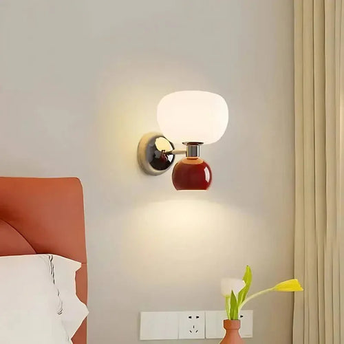 Arandela Decorativa Dupla Interna em Estilo Abóbora