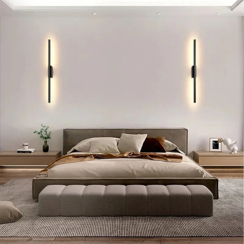 Arandela Minimalista de Parede em LED na Cor Preta