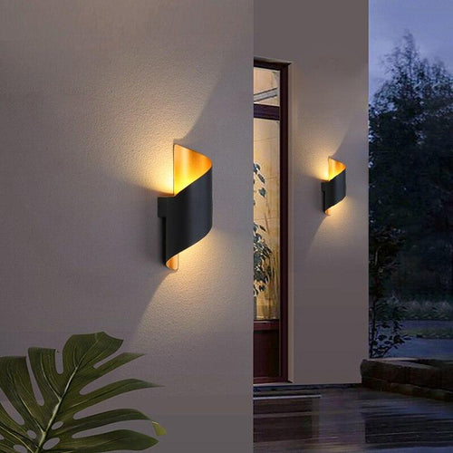 Arandela de Parede LED Espiral Externa