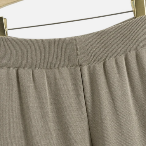 Conjunto de Três Peças de Cardigã em Malha para Mulheres