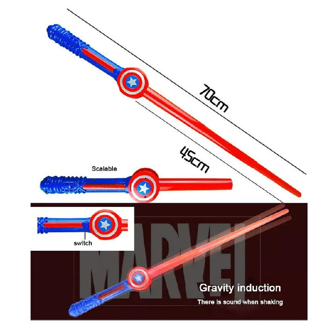 Kit Infantil Completo Capitão América 4 acessórios + uma capa