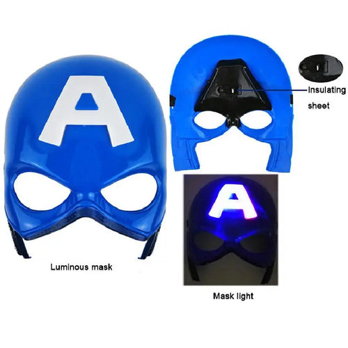 Kit Infantil Completo Capitão América 4 acessórios + uma capa
