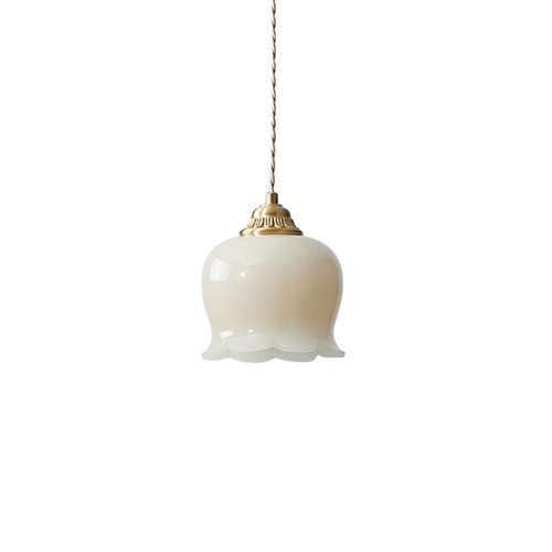 Luminária Pendente Cloche Opalina