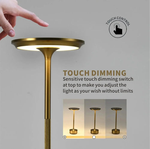 Luminária de mesa Conforto | Abajur Sem Fio - Iluminação LED Portátil e Recarregável