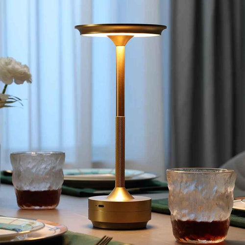 Luminária de mesa Conforto | Abajur Sem Fio - Iluminação LED Portátil e Recarregável