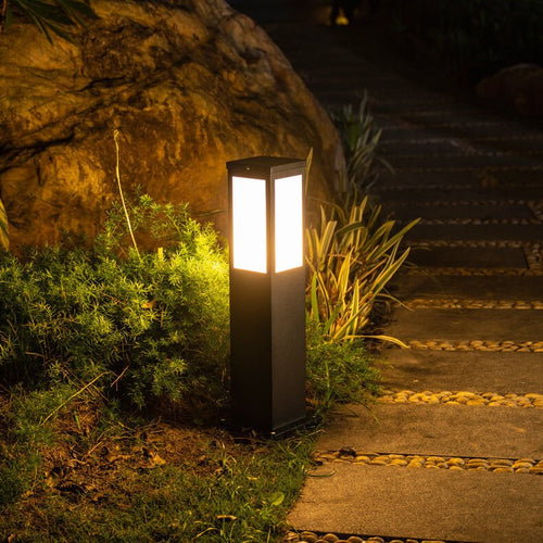 Luminária externa contemporânea solar Pequeno