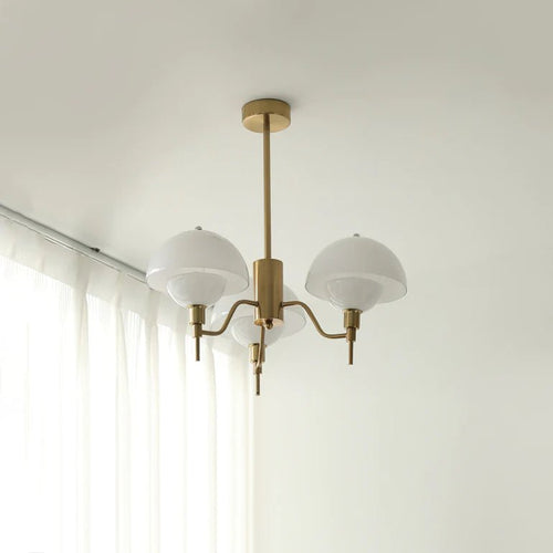 Lustre francês bolha para a sala de estar Ouro & Branco