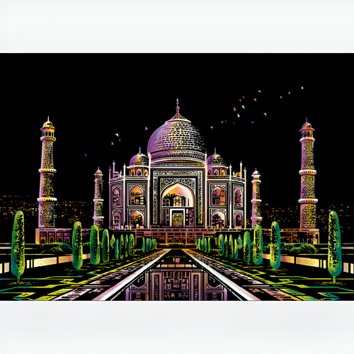 Arte de riscar - Taj Mahal