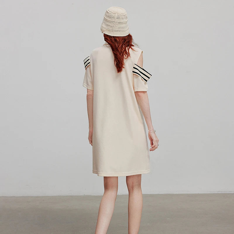 Vestido Chemise Curto com Recortes