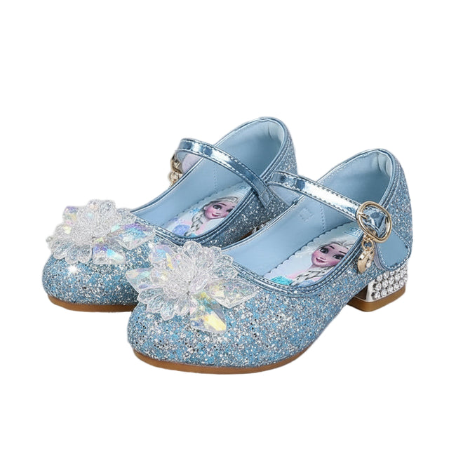 Sapatilha De Cristal Feminina Infantil Frozen Elza
