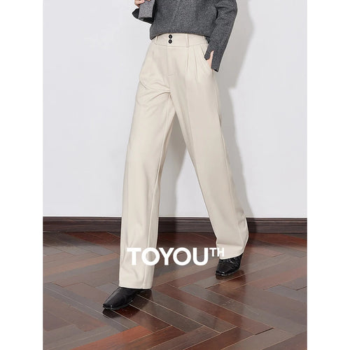 Calça Alfaiataria Feminina Reta de Inverno