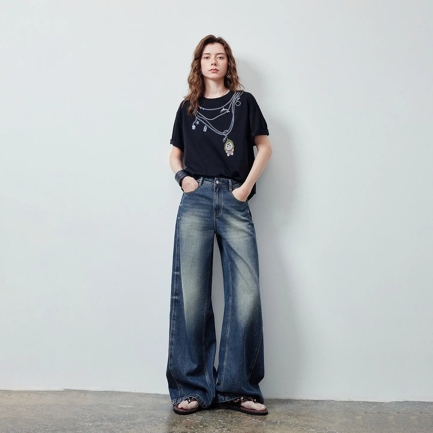 Camiseta Feminina de Liocel e Algodão com Estampa Sapo