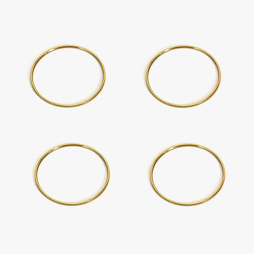 Anel Ultrafino 0,5 mm com Banho Ouro 18K