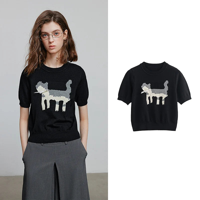 Blusa Feminina de Tricô Leve para Verão