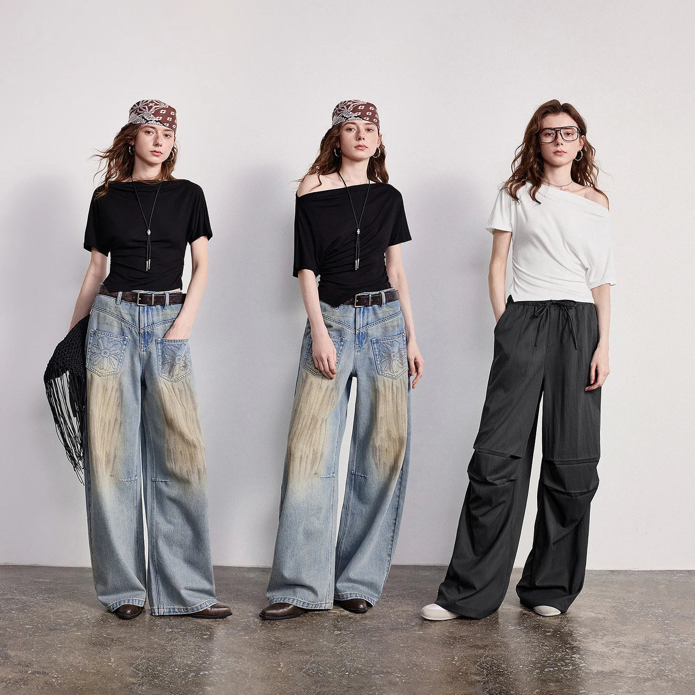 Blusa Feminina Cropped de Algodão com Ombro Assimétrico