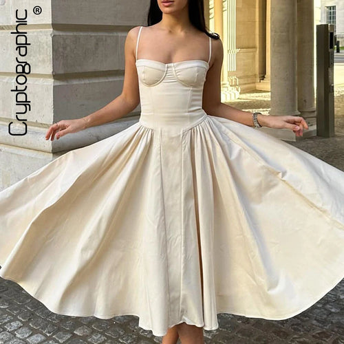 Vestido Midi Feminino Cottagecore com Corset e Babados