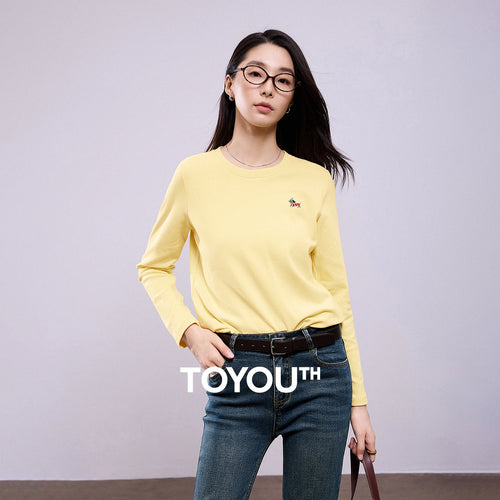Blusa Feminina Manga Longa com Bordado Cachorro