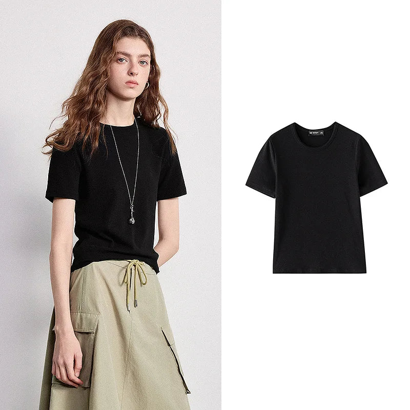 Camiseta Feminina Slim com Toque Bamboo
