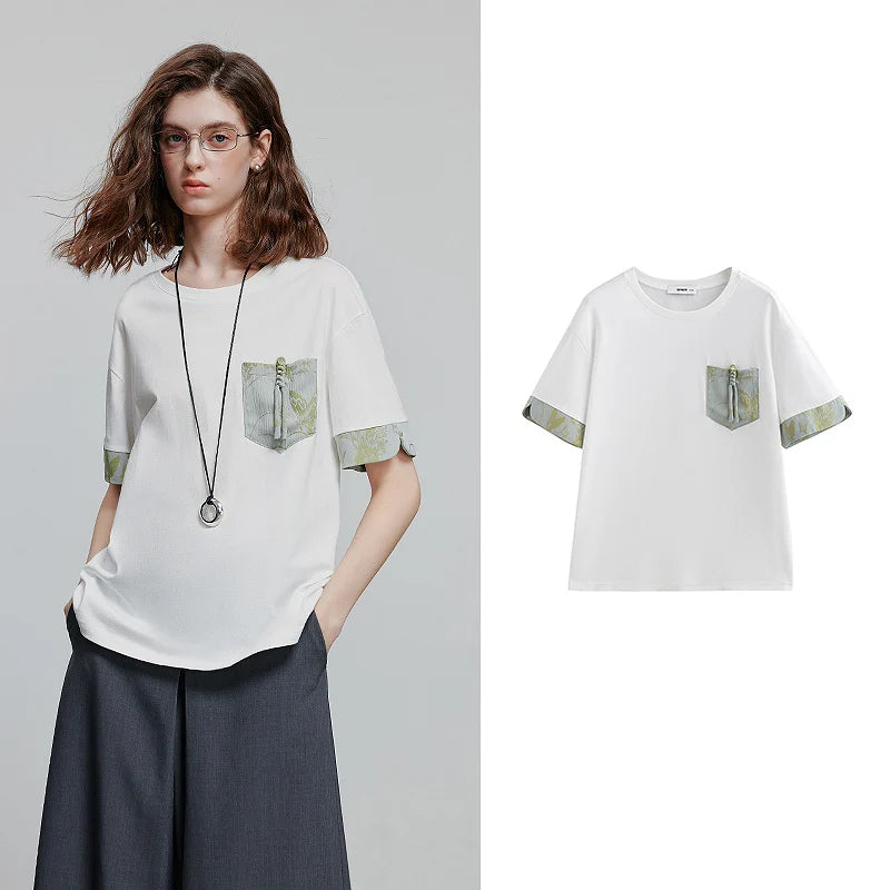 Camiseta Feminina de Algodão Oversized Manga Curta Lisa