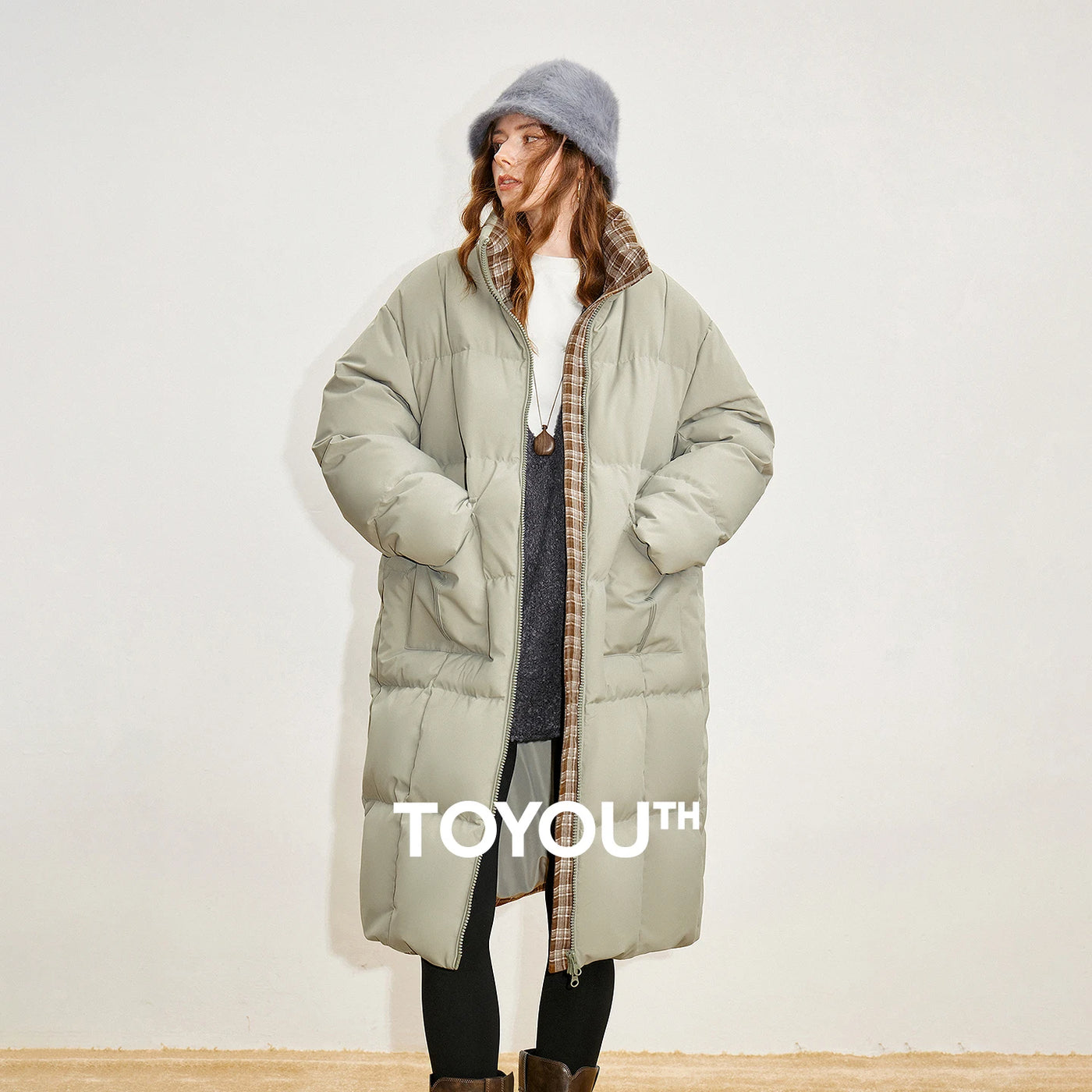 Casaco Puffer Feminino Longo 90% Plumas Extra Quente