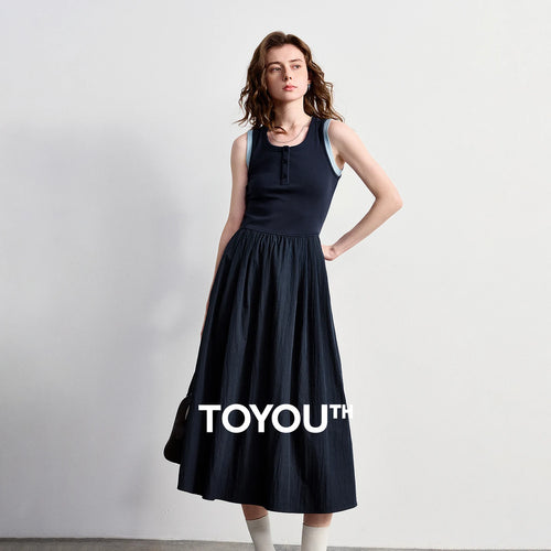 Vestido Midi Azul-Royal com Recortes e Modelagem Ajustada