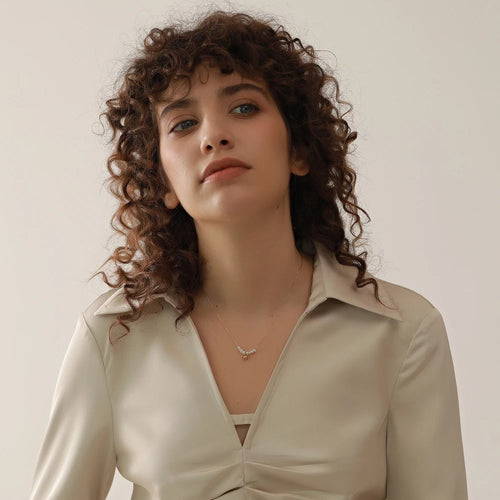 Yhpup Summer Natural Freshwater Pearls Delicate Korean Gentle Charm Necklace Stainless Steel Fashion Jewelry for Women