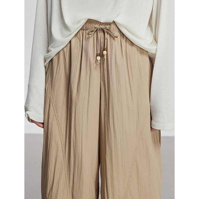 Calça Pantalona Feminina Leve com Cós Elástico