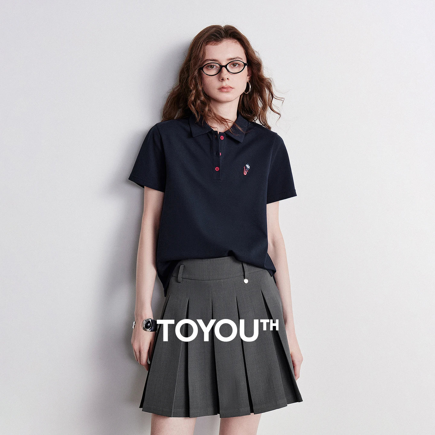 Camiseta Polo Feminina Respirável Manga Curta