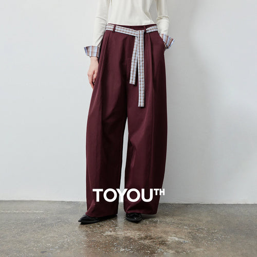 Calça Alfaiataria Feminina Wide Leg com Cinto