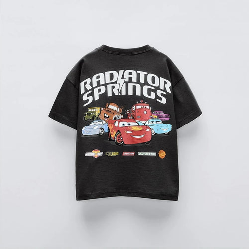 Camisa McQueen Infantil Masculina Tamanhos de 9 meses à 7 anos