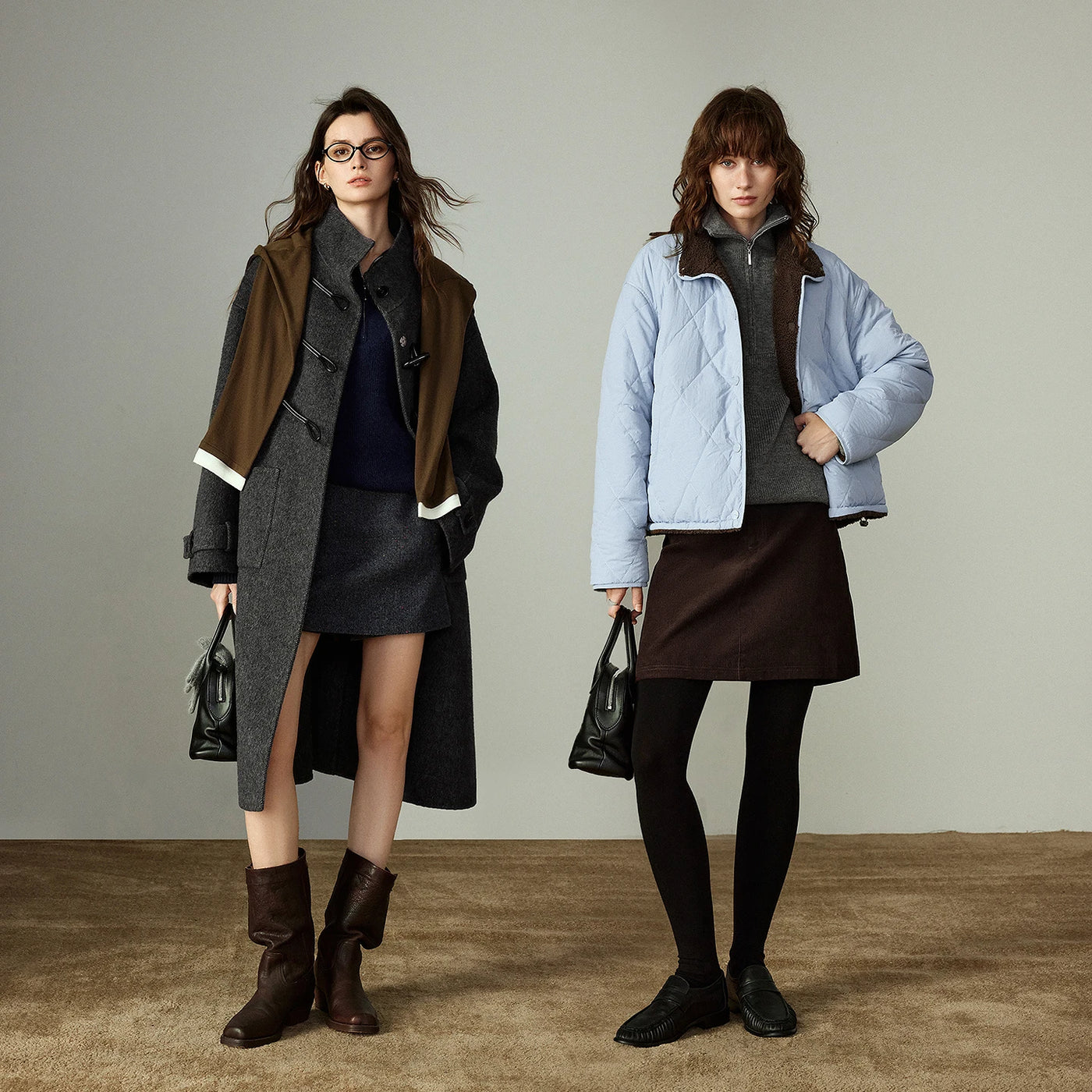 Suéter Feminino com Zíper e Gola Alta para Inverno