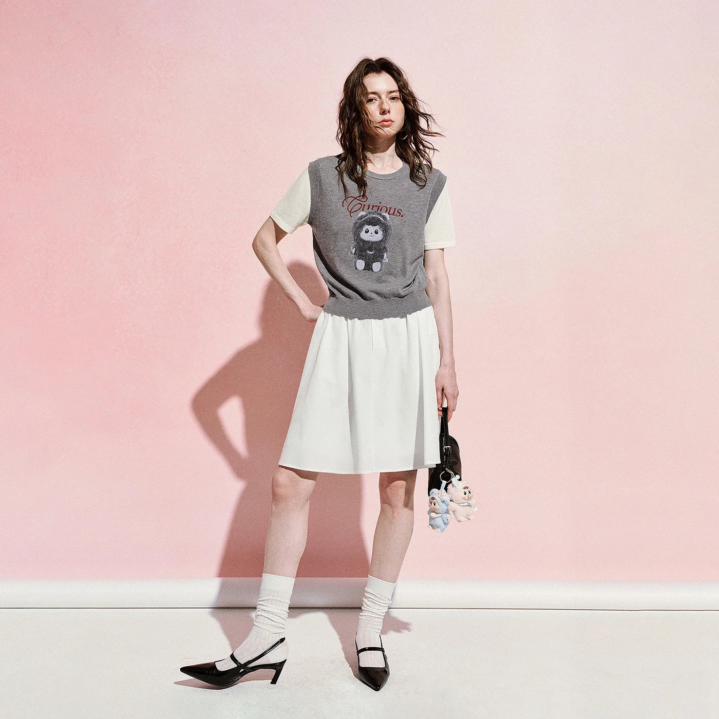 Blusa Feminina de Linho Efeito Duas Peças