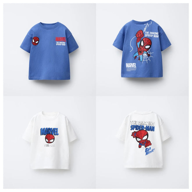 Camisa Homem Aranha - Tamanhos 9 meses-7 anos