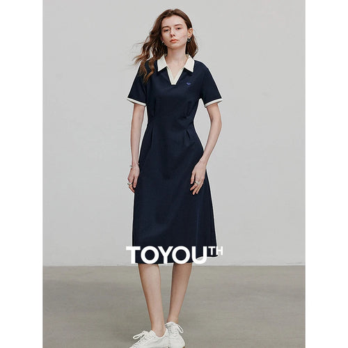 Vestido Polo Midi com Bordado
