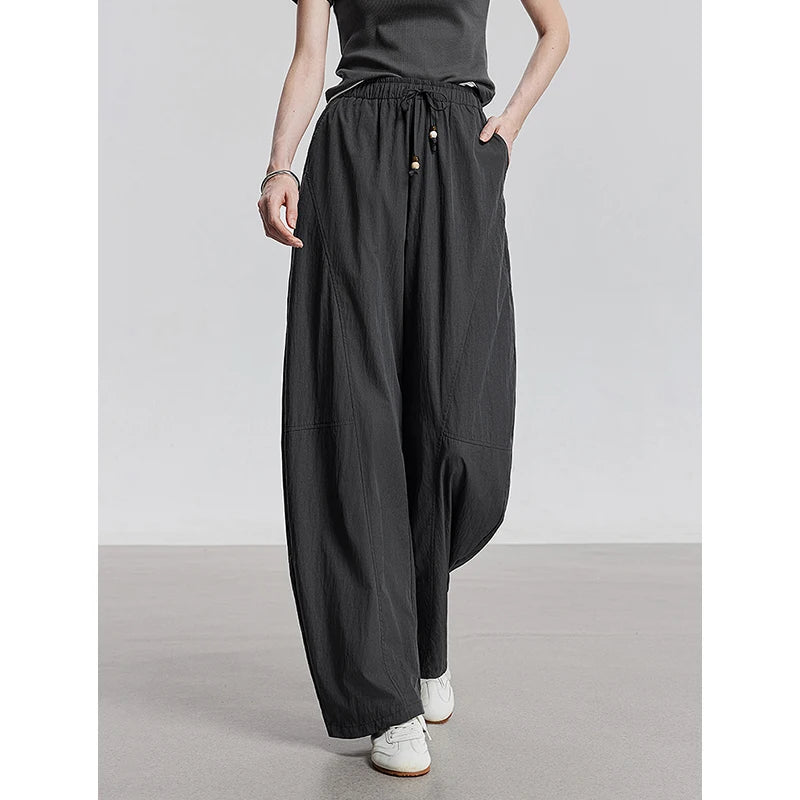 Calça Pantalona Feminina Leve com Cós Elástico