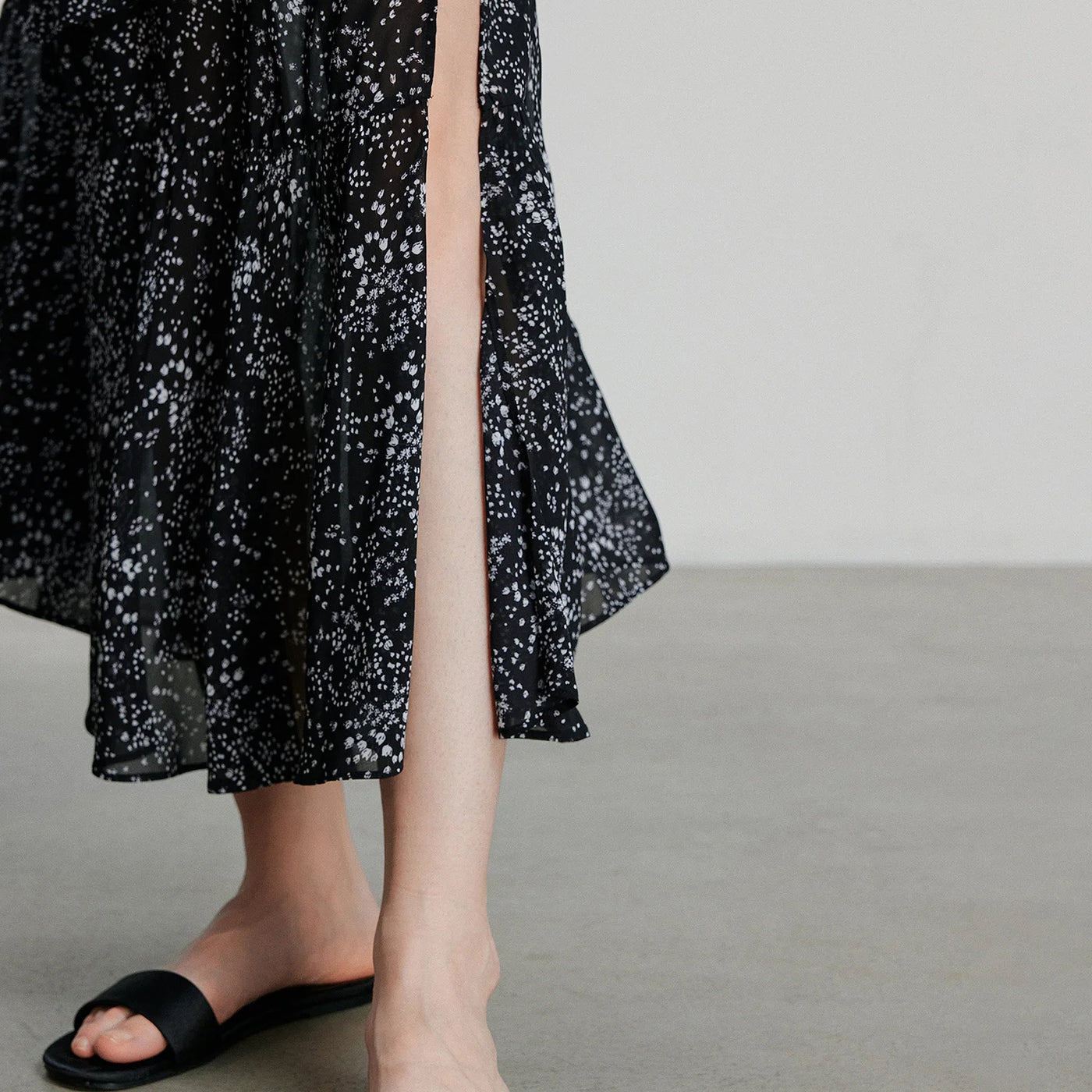 Saia Midi Feminina Floral Estampada Cintura Alta