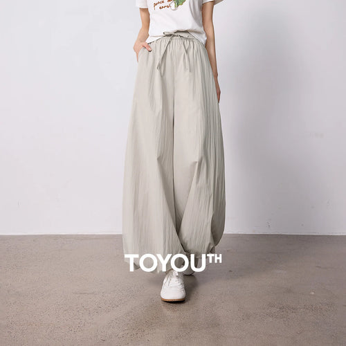 Calça Wide Leg Feminina Antiamassado Cropped