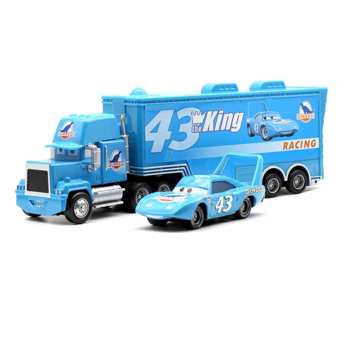 Kit Caminhão e carro - Mcqueen Filme Carros - AZUL
