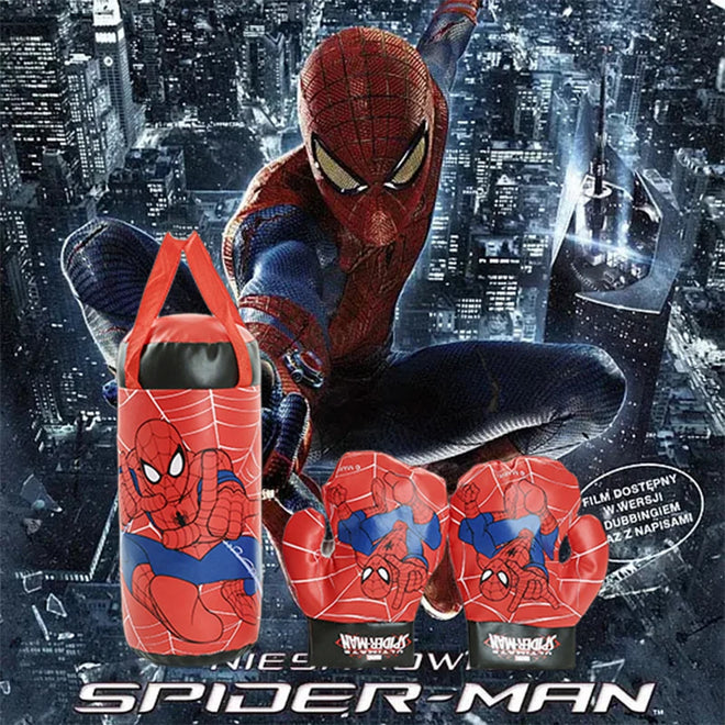 Saco de Pancadas Box Infantil com 3 peças com luvas Boxe Crianças