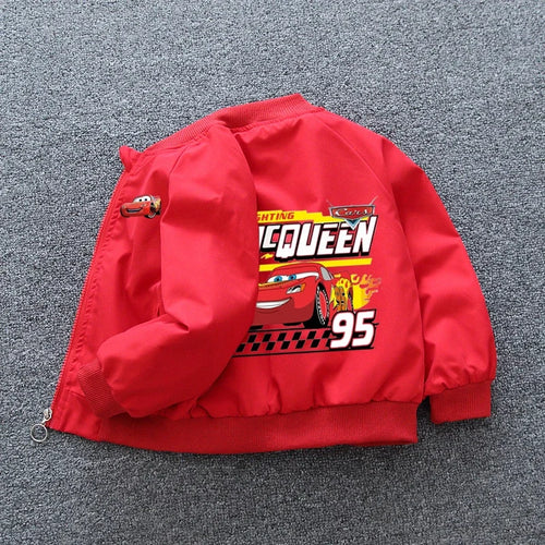 Jaqueta Masculina Infantil Carros Relampago Mcqueen Vermelho