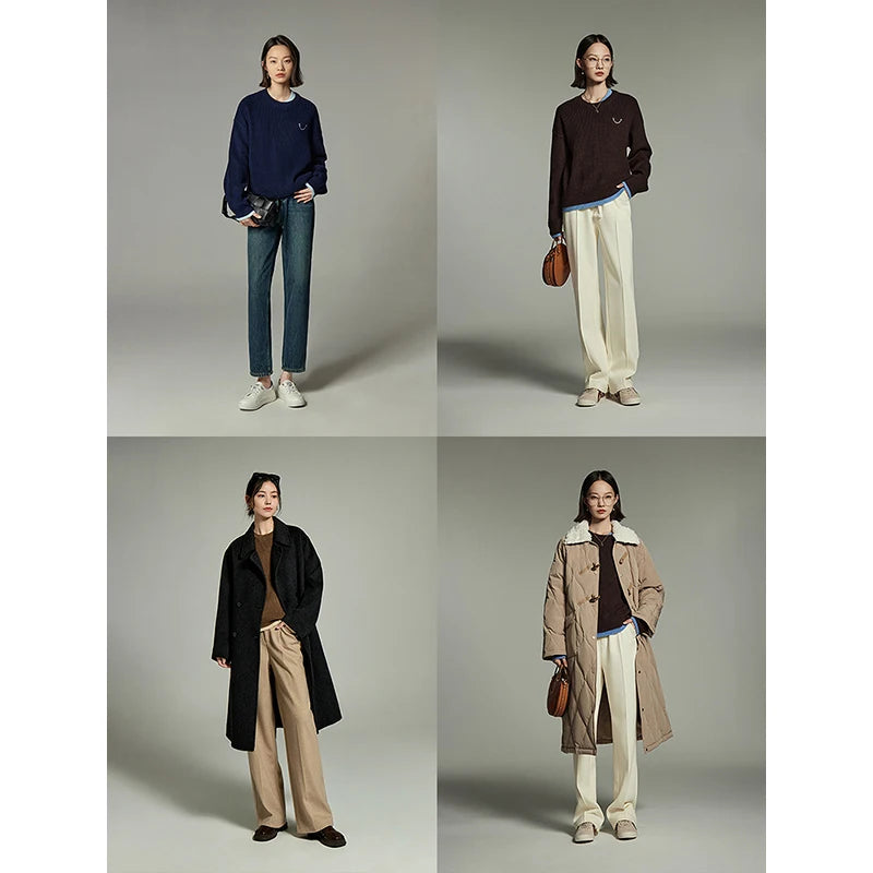 Suéter Feminino Pashmina Efeito Duas Peças