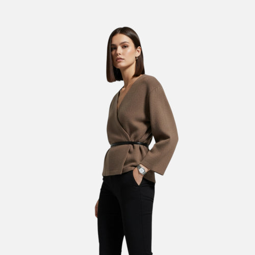 Suéter Elegante Feminino com Amarração