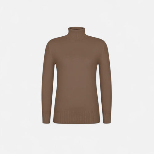 Suéter de Lã Feminino – Conforto Inverno Heritage Caqui