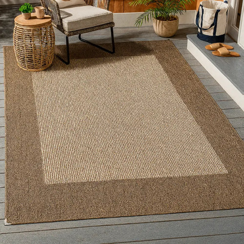 Tapete de Sisal para Sala 200x150cm Com Moldura
