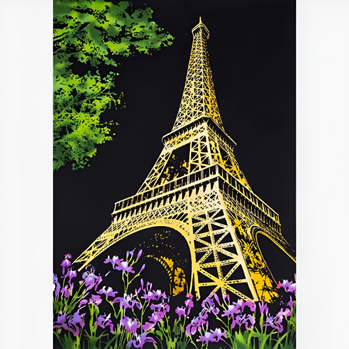 Arte de riscar - Torre Eiffel