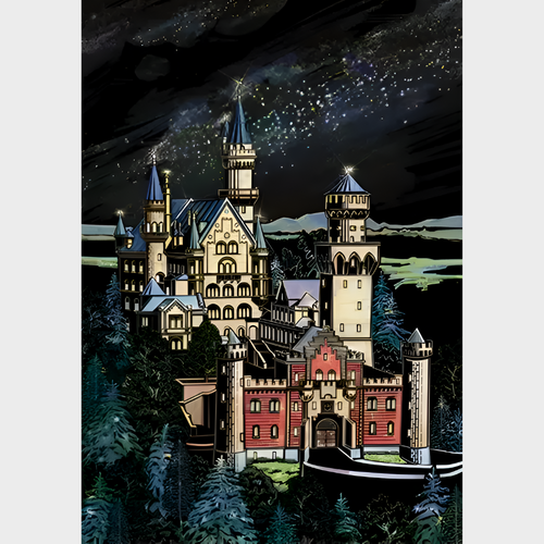 Arte de riscar - Nível profissional: Neuschwanstein