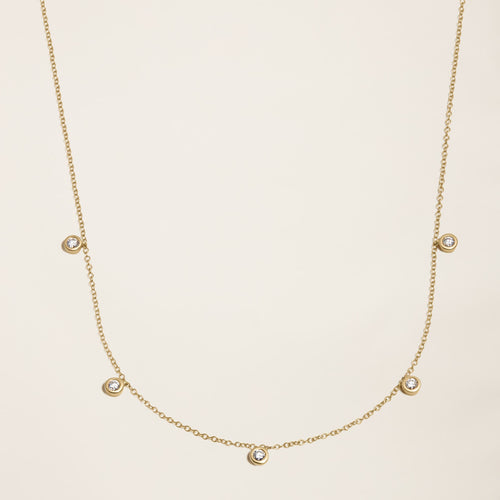 Colar Choker V Diamonds Gold Faetton &Co. Gold