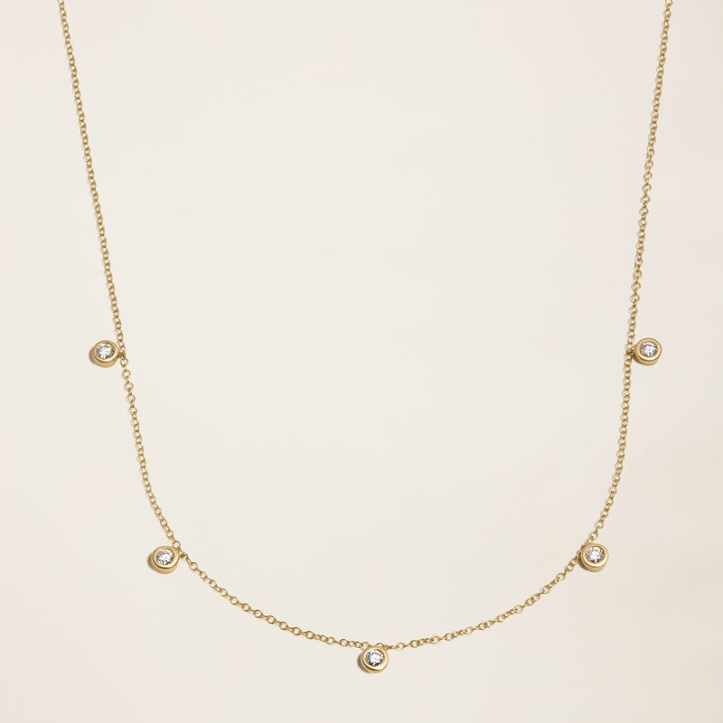 Colar Choker V Diamonds Gold Faetton &Co.