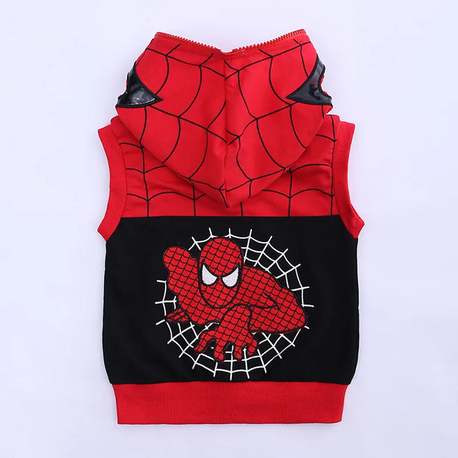 Conjunto Infantil Moletom + Colete + Calça Homem Aranha