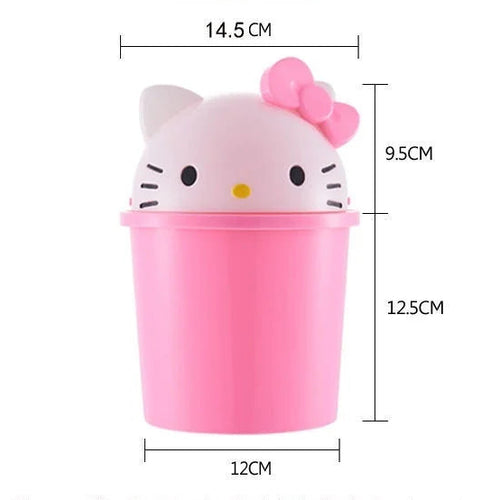 Cesto de Lixo Hello Kitty - Decoração Fofa